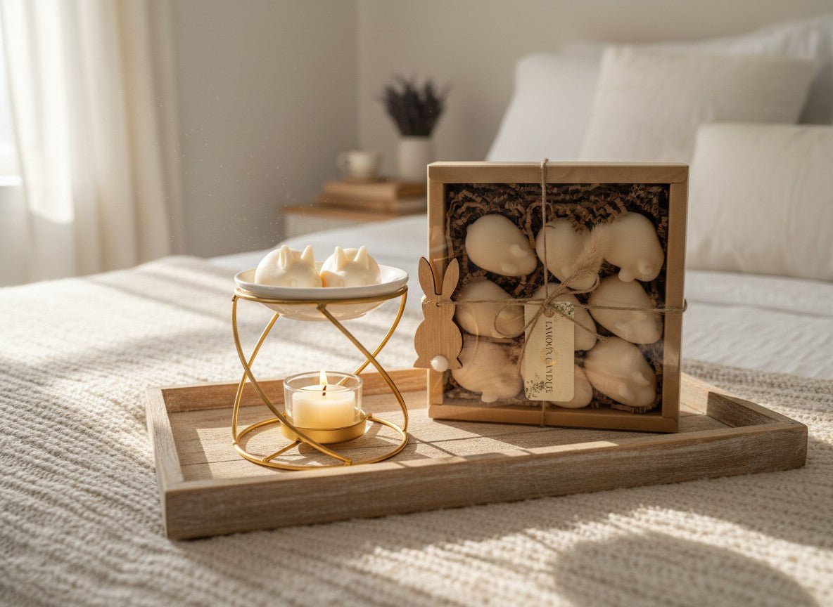 The Cotton Bunny Melt Set – Clean Cotton Bunny Wax Melts (9‑Pack) - LaMoon Candle