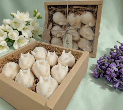 The Cotton Bunny Melt Set – Clean Cotton Bunny Wax Melts (9‑Pack) - LaMoon Candle
