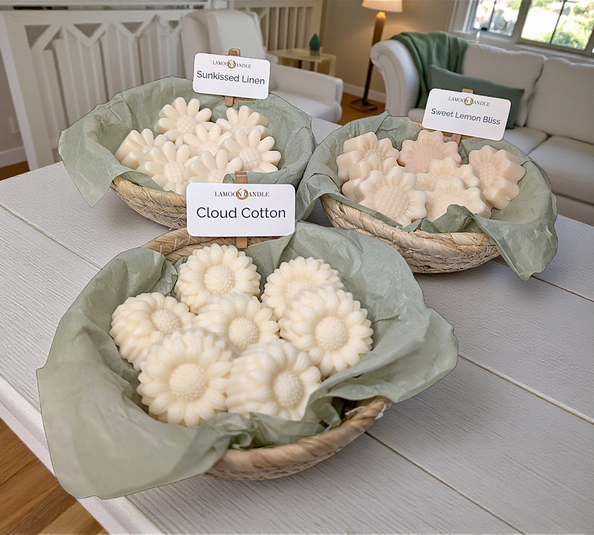 LaMoon Scent Discovery Kit - 9 flower shaped wax melts - LaMoon Candle