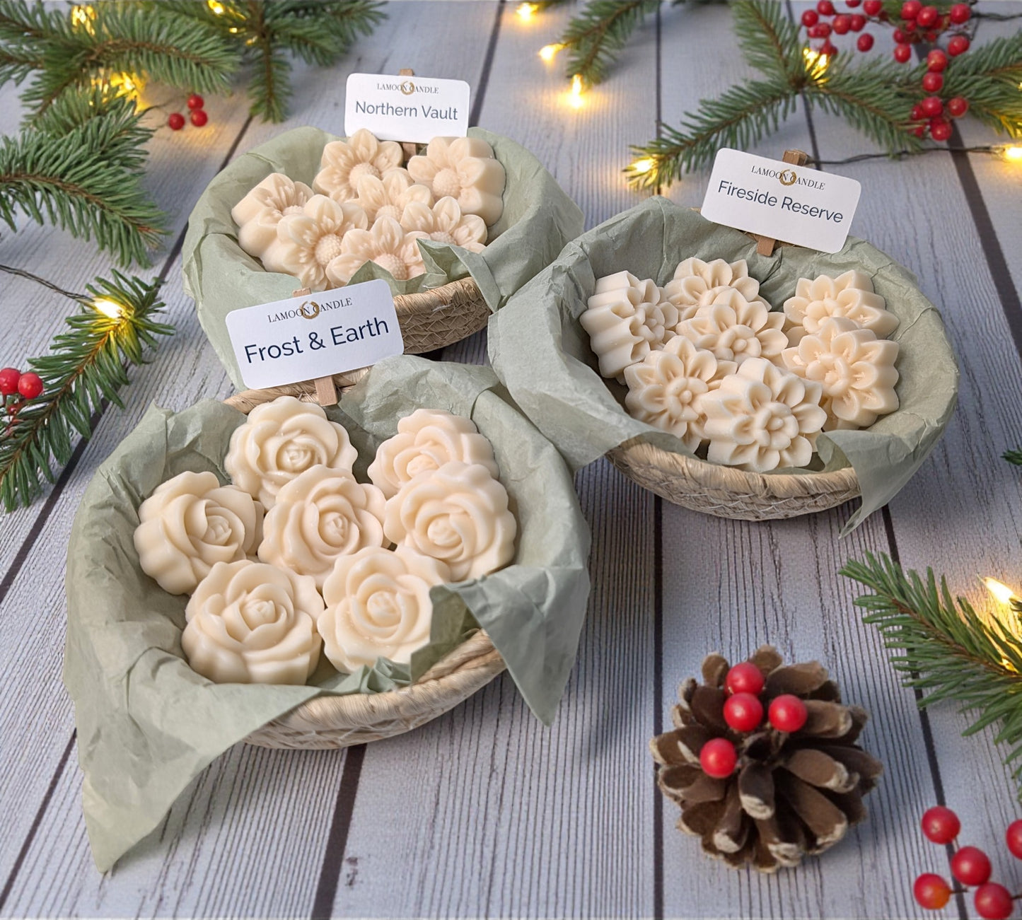 LaMoon Scent Discovery Kit - 9 flower shaped wax melts - LaMoon Candle