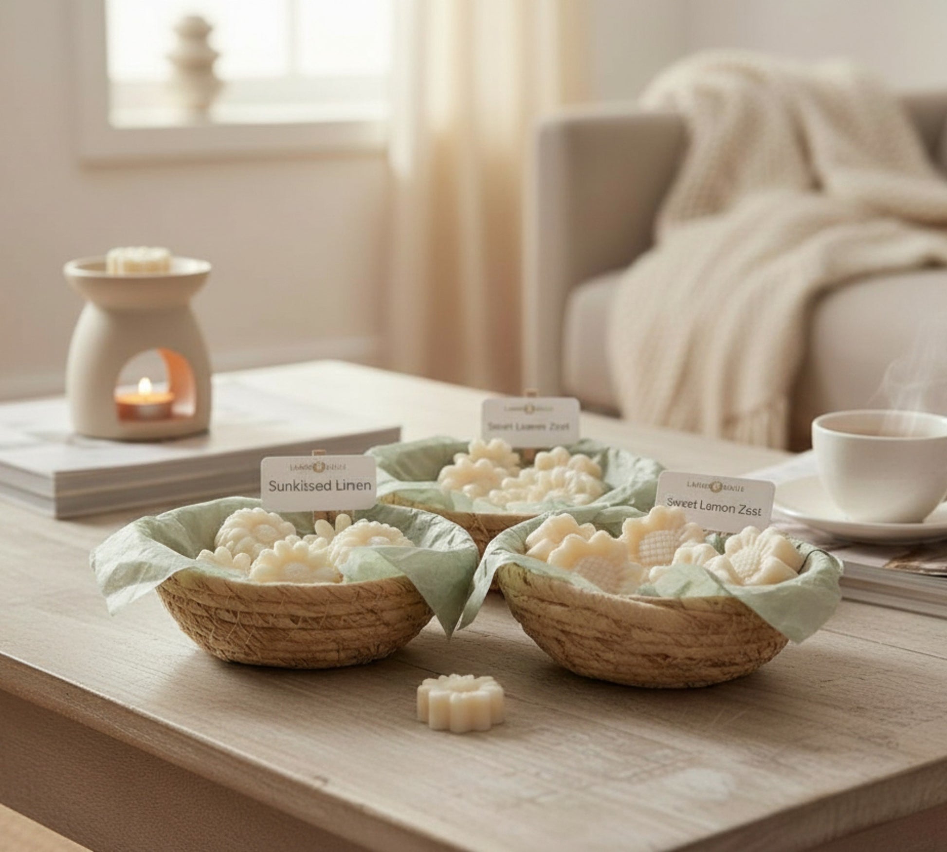 LaMoon Scent Discovery Kit - 9 flower shaped wax melts - LaMoon Candle