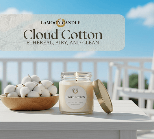 Cloud Cotton - Mini Luminary Soy Wax Candle - LaMoon Candle