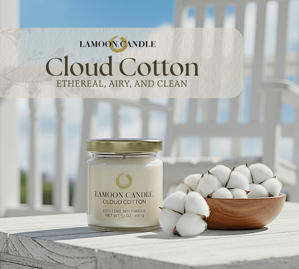 Cloud Cotton - Mini Luminary Soy Wax Candle - LaMoon Candle