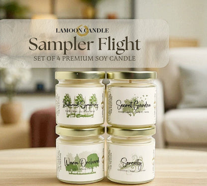 Sampler Flight - Mini Luminary Soy Wax Candle - LaMoon Candle