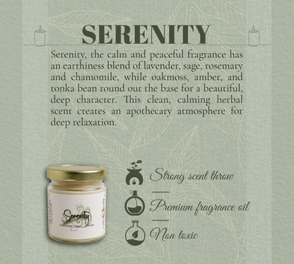 Serenity - Mini Luminary Soy Wax Candle