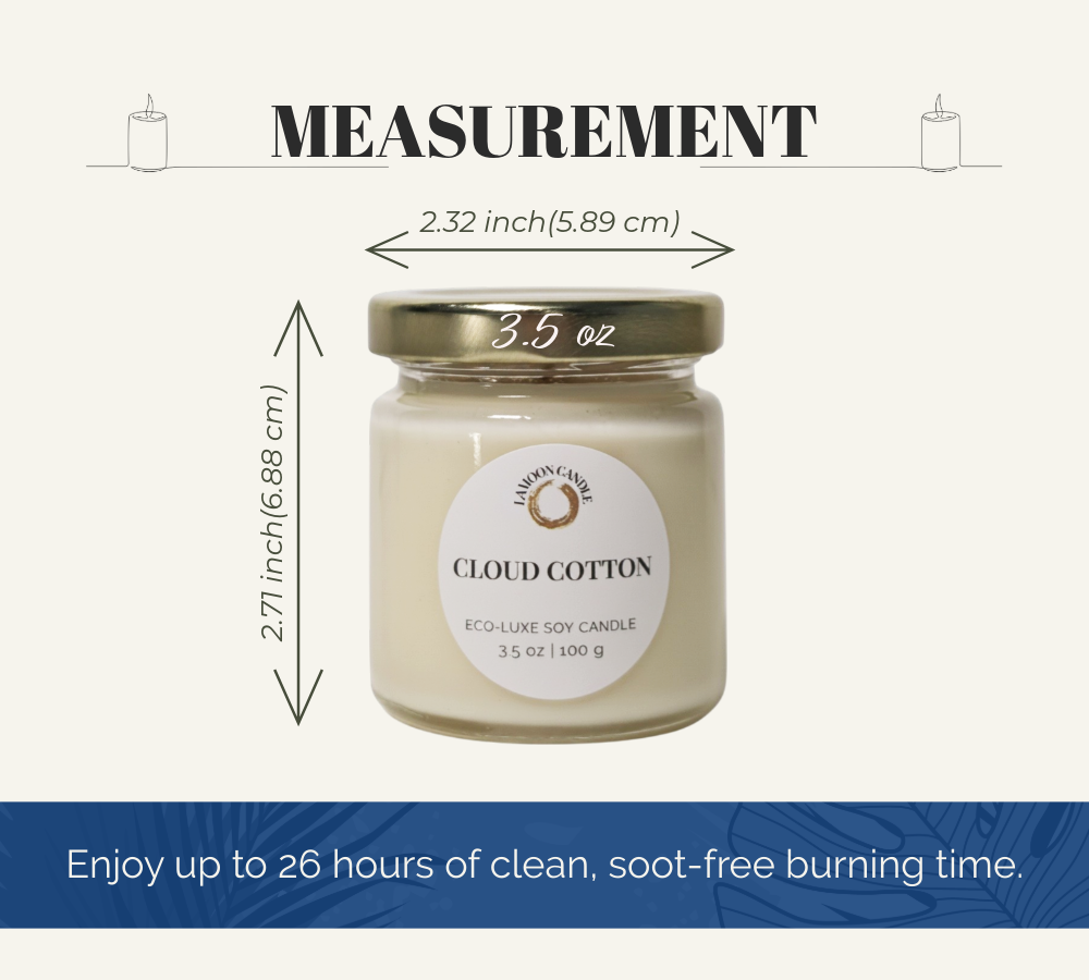 Cloud Cotton - Mini Luminary Soy Wax Candle