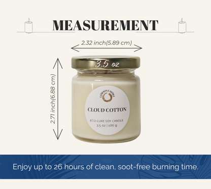 Cloud Cotton - Mini Luminary Soy Wax Candle