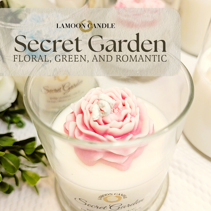 Secret Garden - Medium Floral Soy Wax Candle