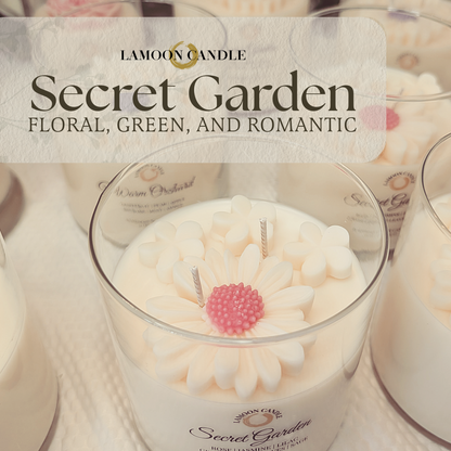 Secret Garden - Large Floral Soy Wax Candle