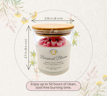 Botanical Blooms - Medium Floral Soy Wax Candle