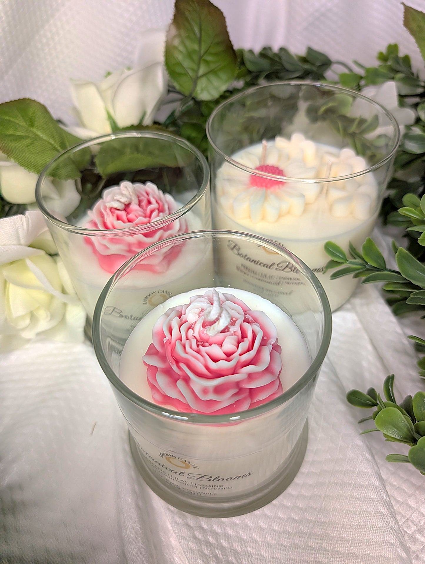 Botanical Blooms - Springtime Collection Medium Floral Soy Wax Candle