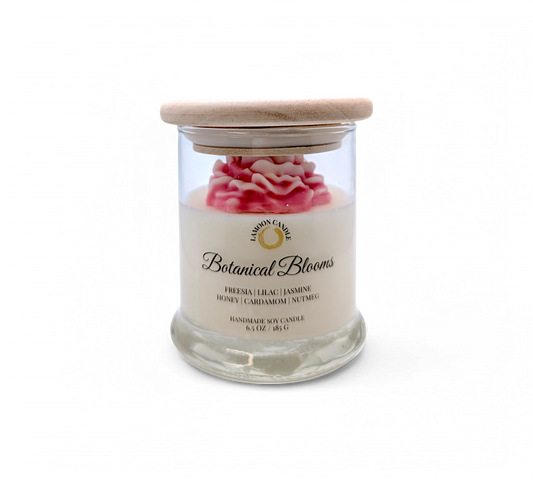 Botanical Blooms - Springtime Collection Medium Floral Soy Wax Candle