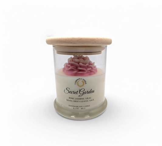Secret Garden - Medium Floral Soy Wax Candle