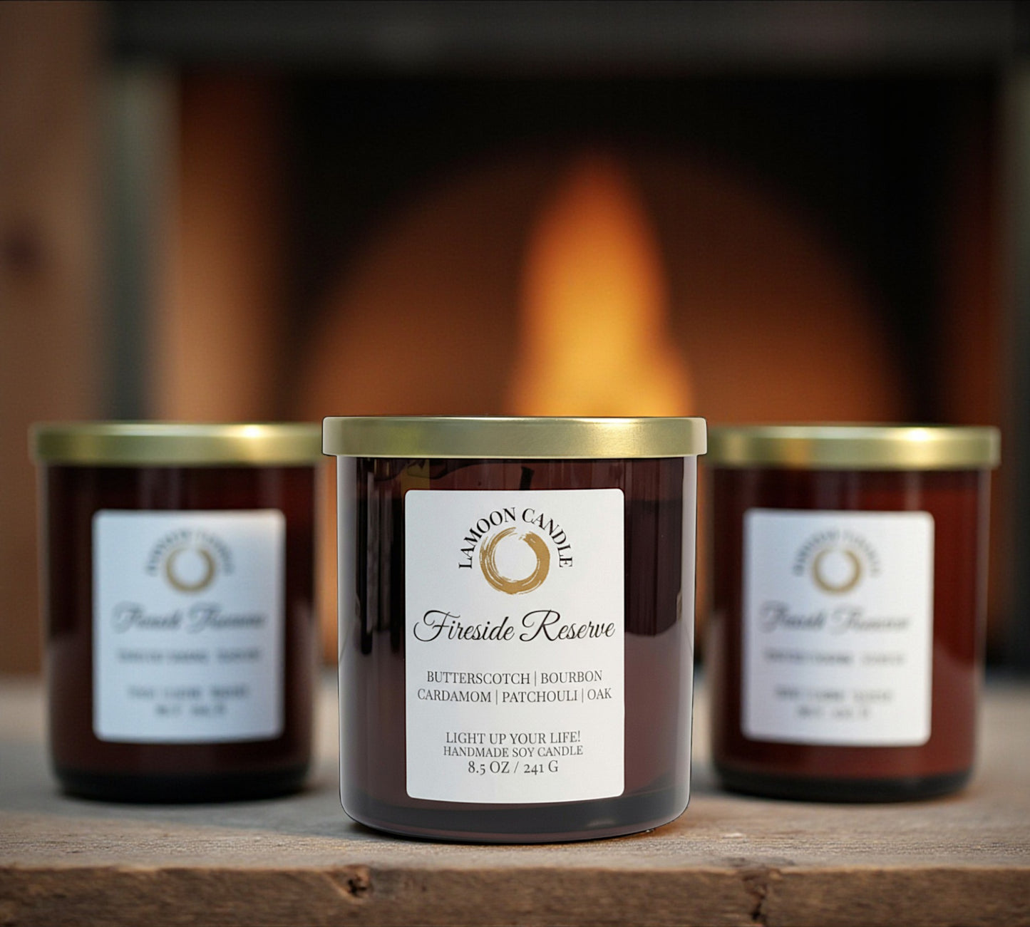 Fireside Reserve - Winter Collection Soy Wax Candle - LaMoon Candle