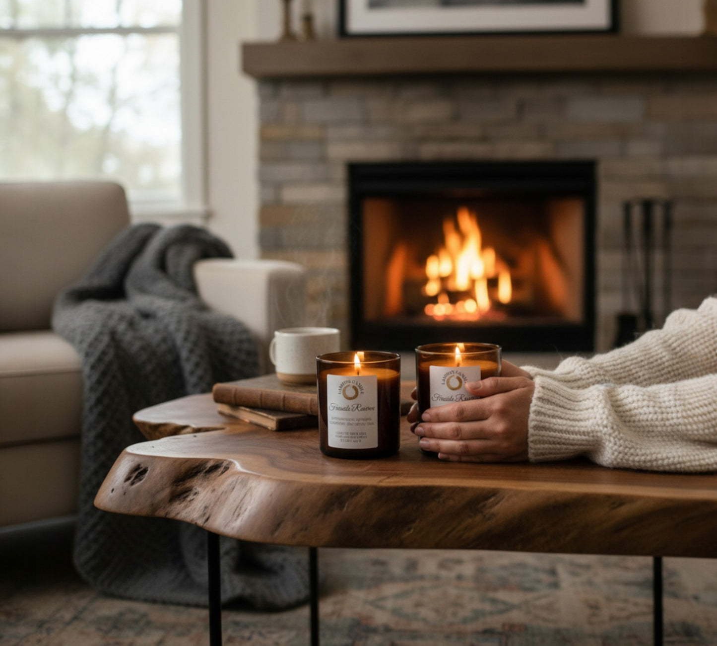 Fireside Reserve - Winter Collection Soy Wax Candle - LaMoon Candle