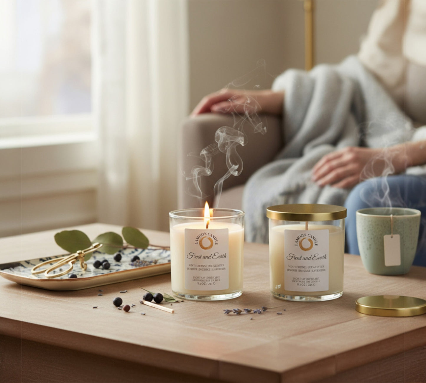 Frost and Earth - Winter Collection Soy Wax Candle - LaMoon Candle