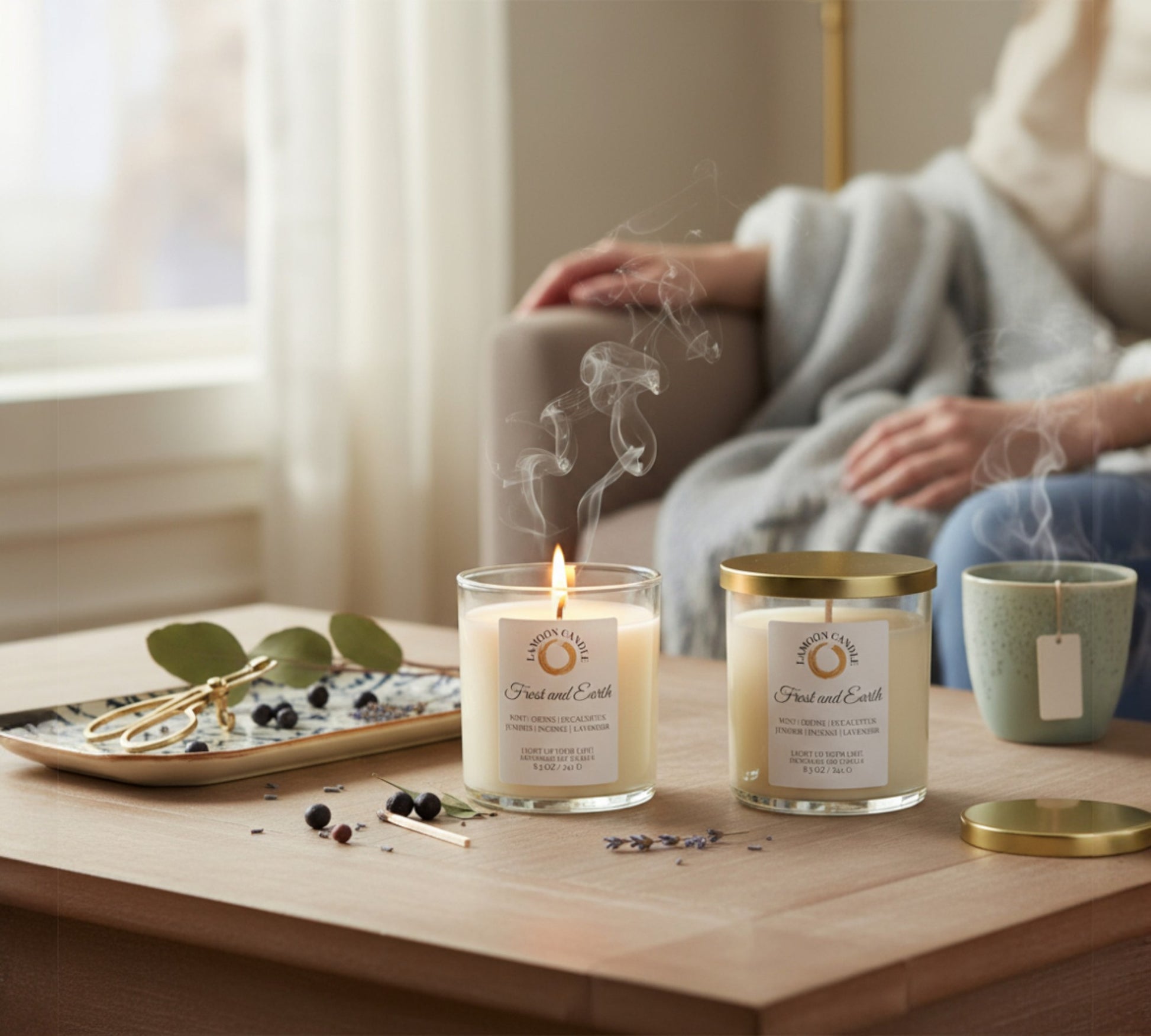 Frost and Earth - Winter Collection Soy Wax Candle - LaMoon Candle