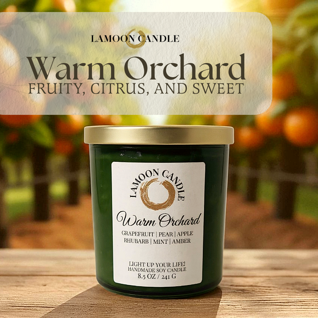 Warm Orchard - Forest Green Tumbler Soy Wax Candle