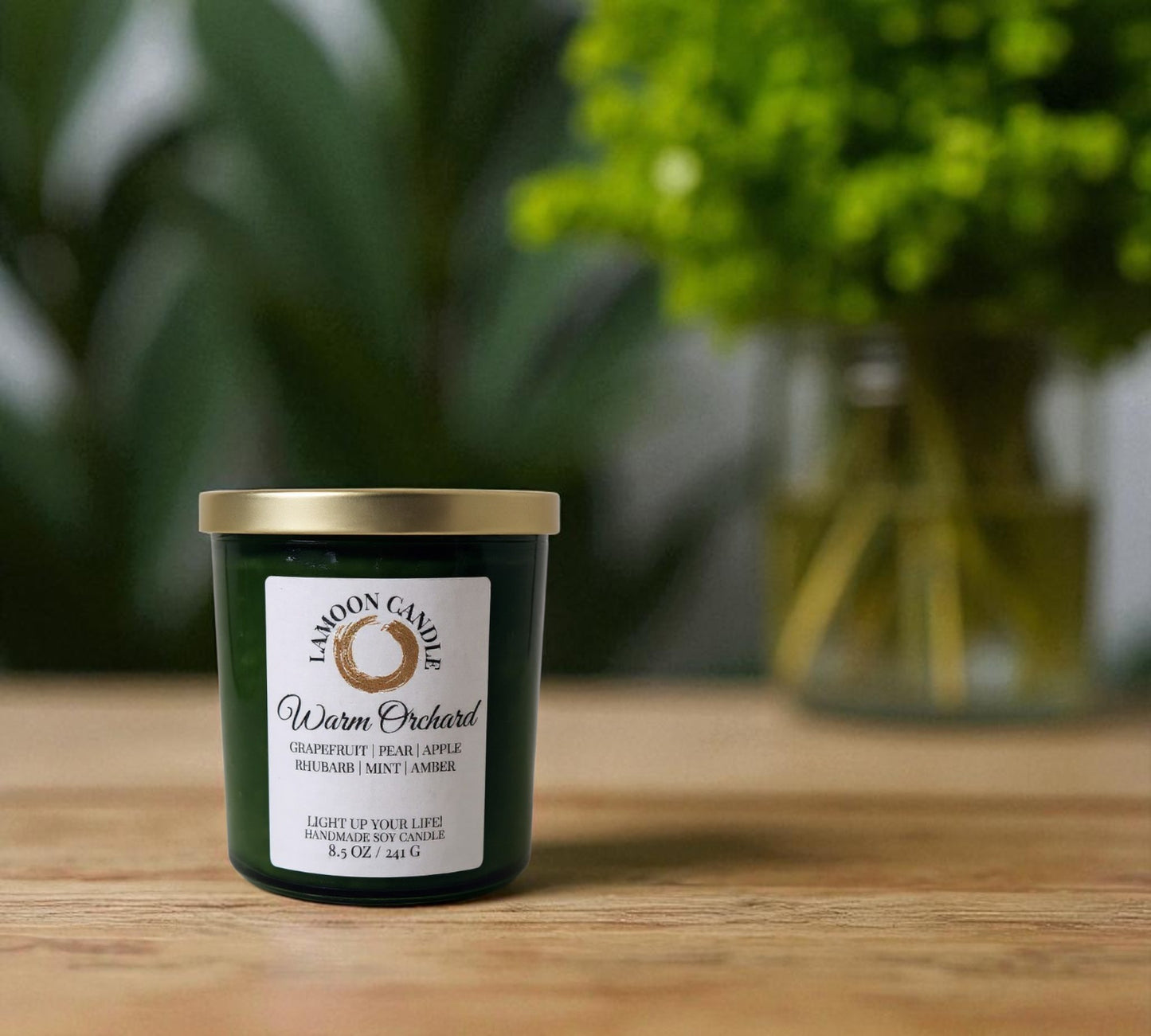 Warm Orchard - Forest Green Tumbler Soy Wax Candle