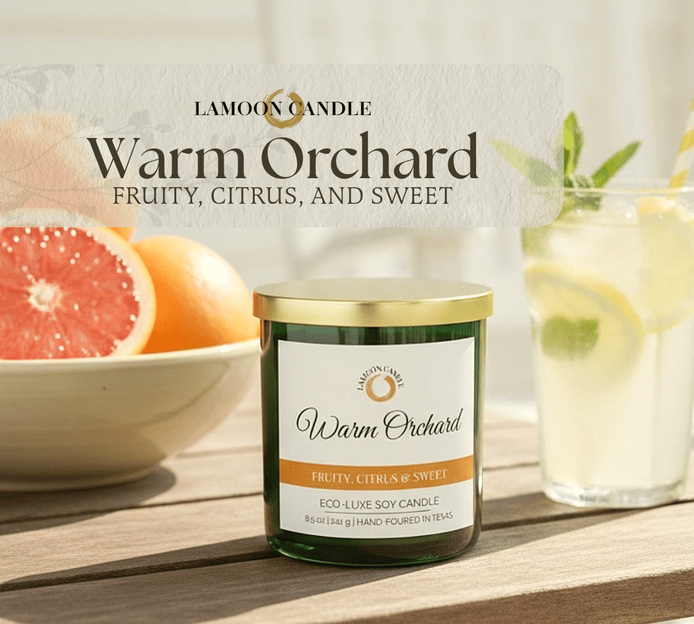 Warm Orchard - Forest Green Tumbler Soy Wax Candle - LaMoon Candle