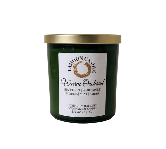 Warm Orchard - Forest Green Tumbler Soy Wax Candle