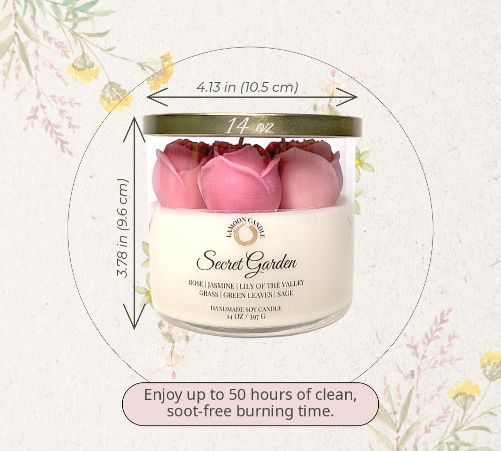 Secret Garden - Love and Light Collection Soy Wax Candle - LaMoon Candle