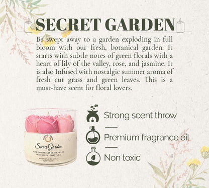 Secret Garden - Love and Light Collection Soy Wax Candle - LaMoon Candle