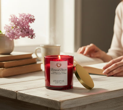 Botanical Blooms - Love and Light Collection Soy Wax Candle - LaMoon Candle