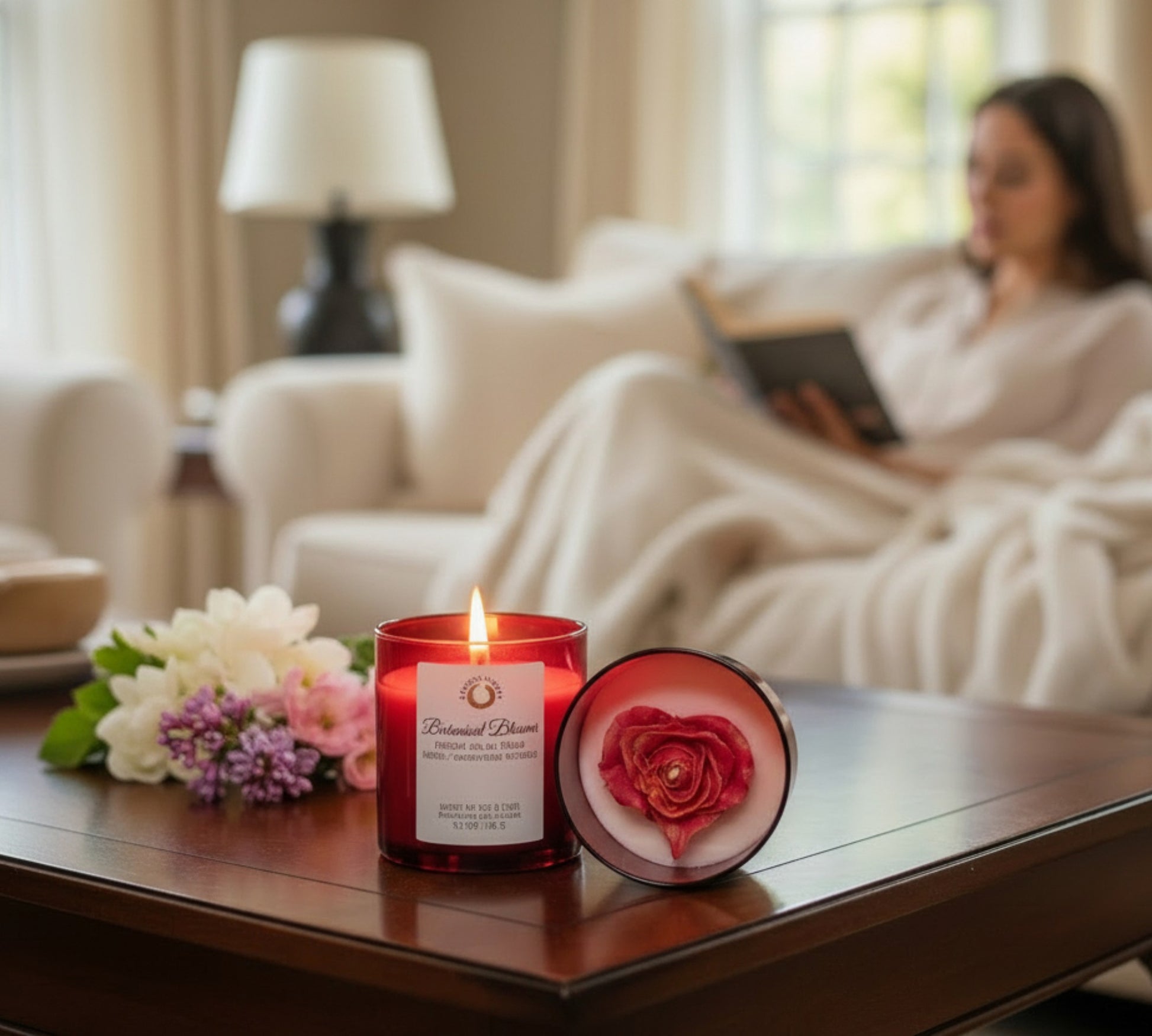 Botanical Blooms - Love and Light Collection Soy Wax Candle - LaMoon Candle