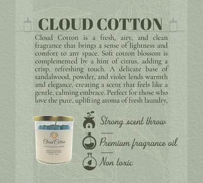 Cloud Cotton - Soy Wax Candle