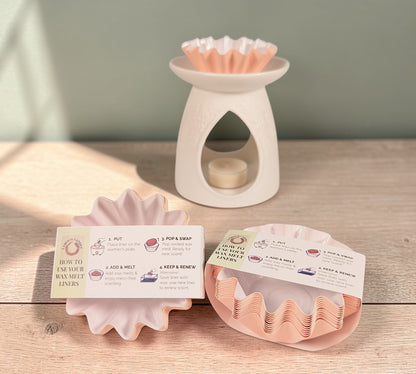 Reusable Wax Melt Liners (12 - Pack) – Mess - Free Leakproof Protective Coating - LaMoon Candle