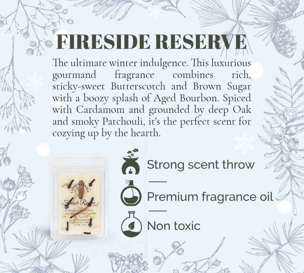 Fireside Reserve - Scented Wax Melts - LaMoon Candle
