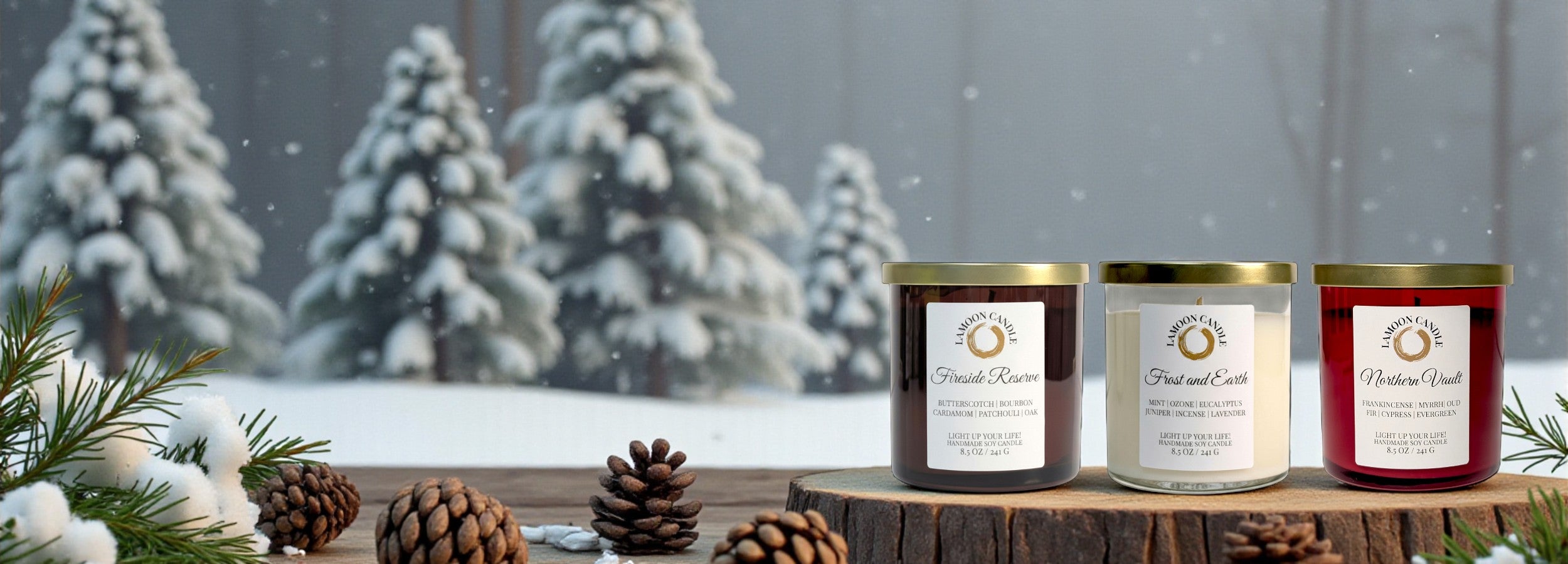 Soy Candle Winter Collection - LaMoon Candle