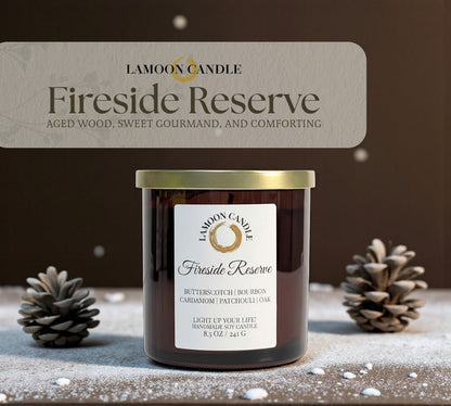 Fireside Reserve - Winter Collection Soy Wax Candle - LaMoon Candle