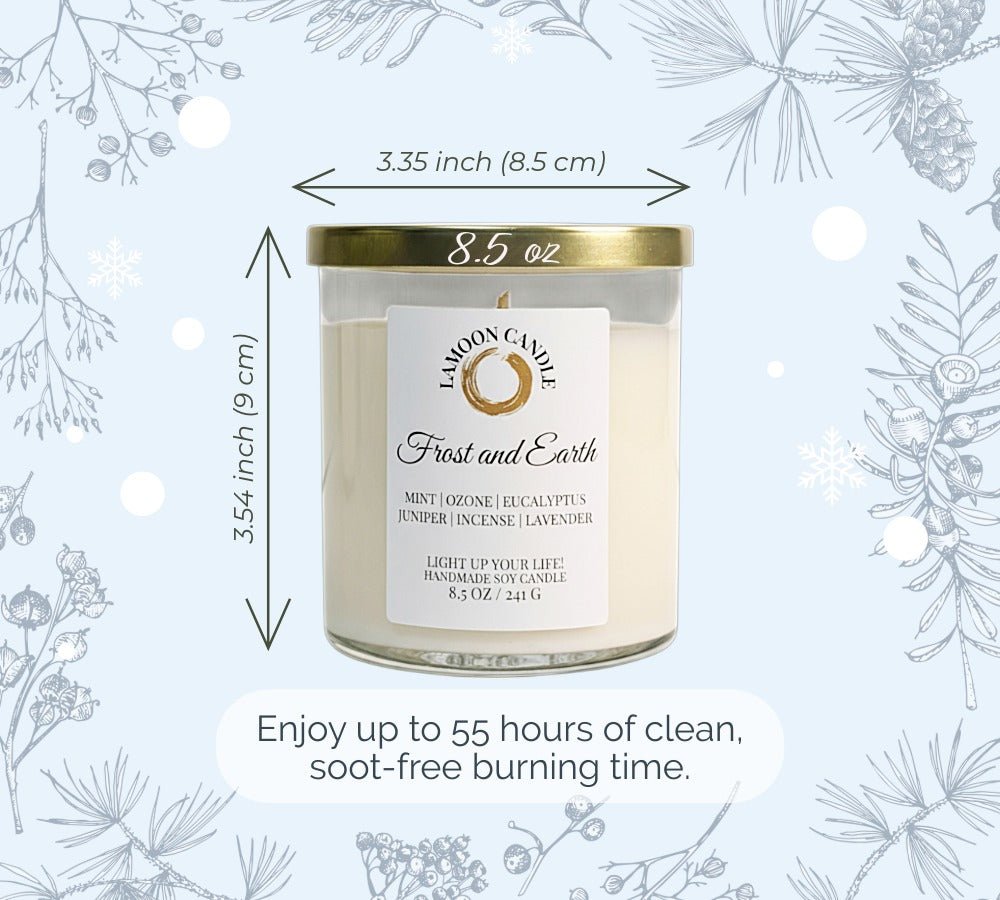 Frost and Earth - Winter Collection Soy Wax Candle - LaMoon Candle