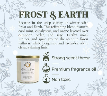 Frost and Earth - Winter Collection Soy Wax Candle - LaMoon Candle