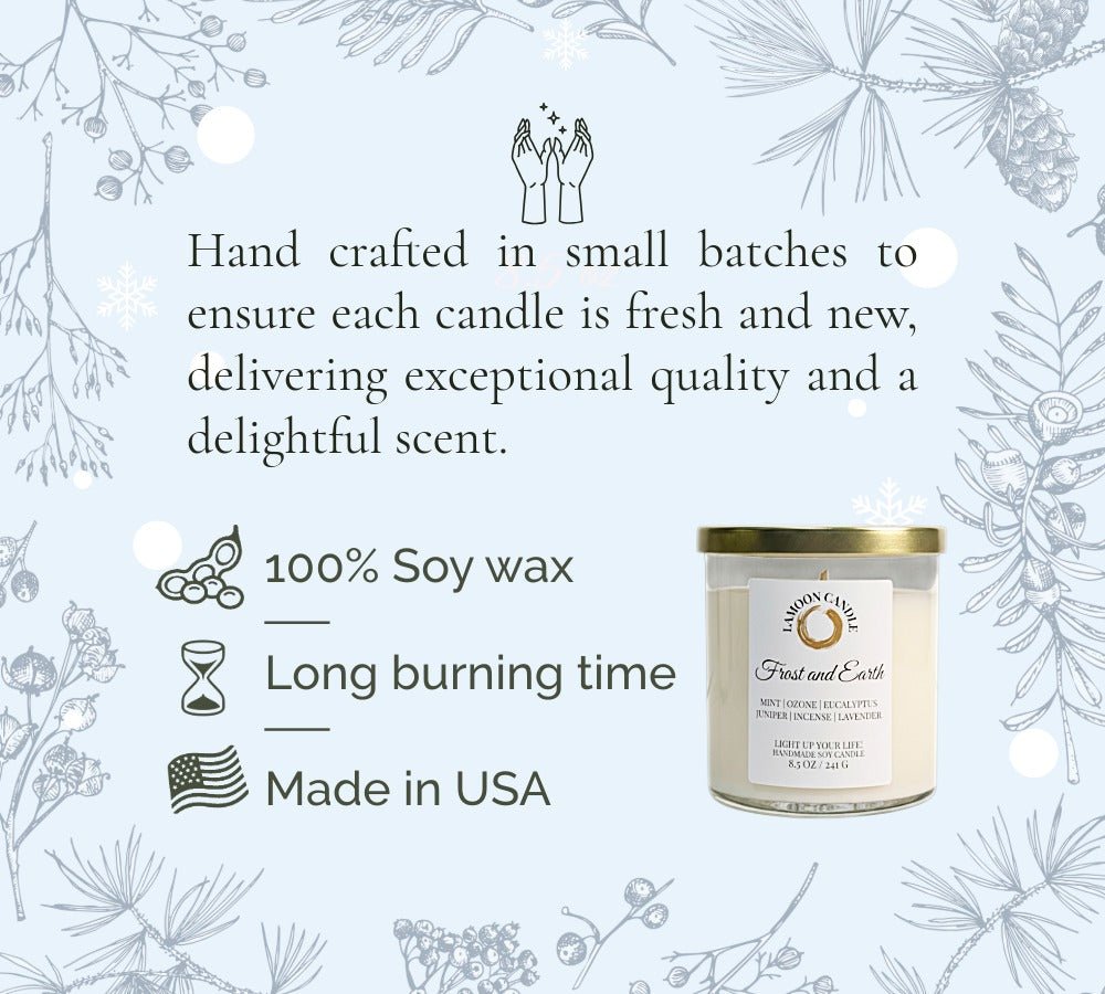 Frost and Earth - Winter Collection Soy Wax Candle - LaMoon Candle