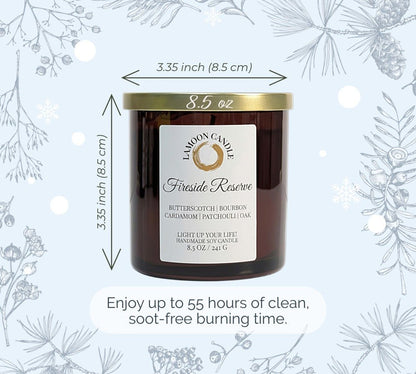 Fireside Reserve - Winter Collection Soy Wax Candle - LaMoon Candle