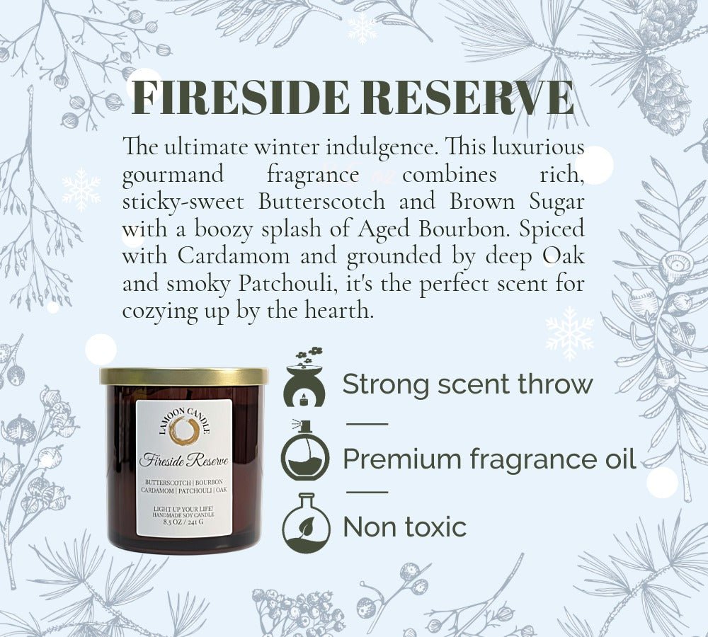 Fireside Reserve - Winter Collection Soy Wax Candle - LaMoon Candle