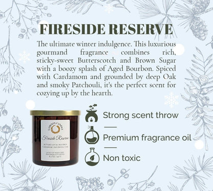 Fireside Reserve - Winter Collection Soy Wax Candle - LaMoon Candle