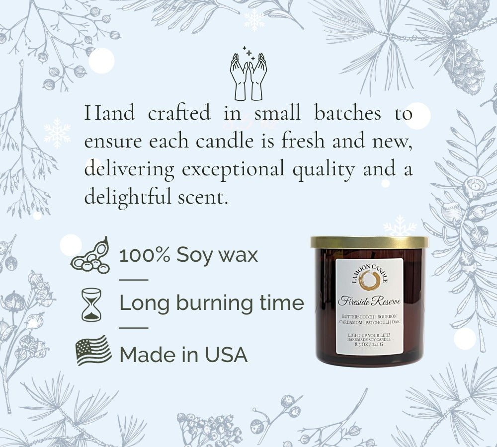 Fireside Reserve - Winter Collection Soy Wax Candle - LaMoon Candle