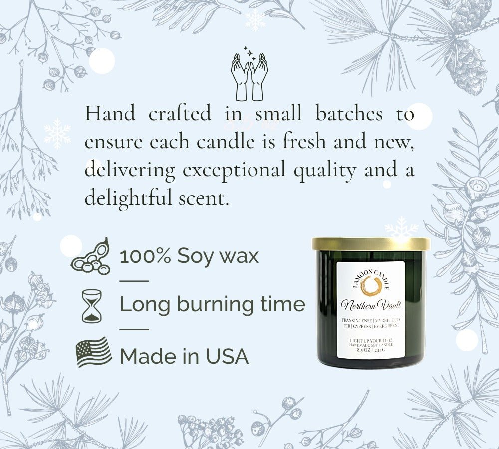 Northern Vault - Winter Collection Soy Wax Candle - LaMoon Candle